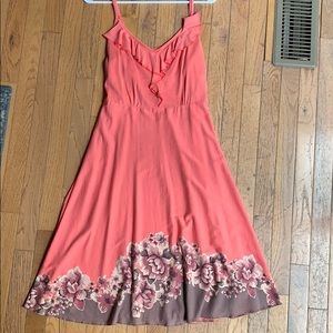 Patagonia Kamala Dress in the Border Floral: Coral pattern